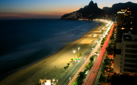 brazilian beach - water, sand, brazilian, beach