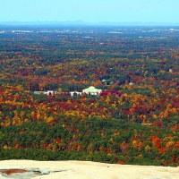 Colors of Fall atop Stone Mountain, Georgia