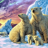 Polar Bear Family