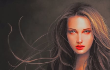 Beautiful Face - face, digital, beauty, beautiful, girl, art, cg, fantasy, woman