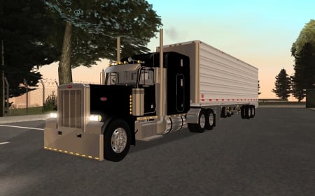 Peterbilt Artwork - truck, peterbilt, big rig, semi