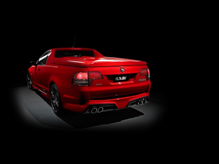 holden hsv gen-f - australian, ute, holden, red