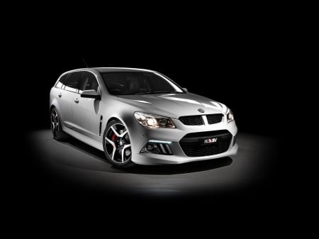 holden hsv gen-f - holden, australian, silver, sportswagan