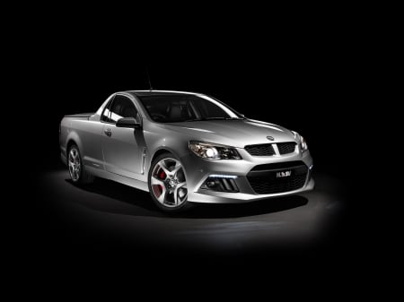 holden hsv gen-f - australian, ute, holden, silver