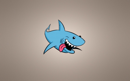 shark - animal, smile, shark, tongue