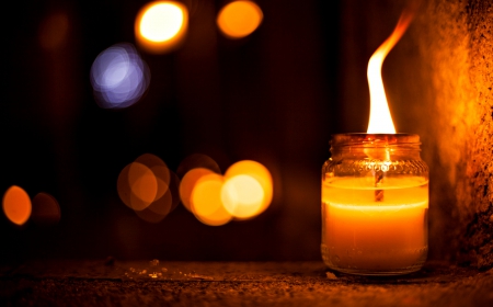 áƒ¦ - bokeh, candle, colors, light