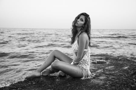 Summer - summer, sea, woman, model