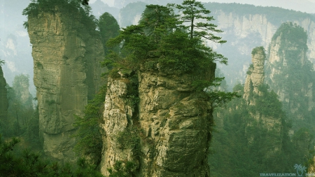 unobtainable - mountains, green, rocks, high