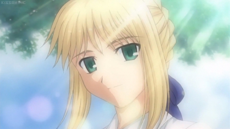 Arturia - pretty, saber, arturia, anime, kawaii, female, maiden, blonde, blond hair, green eyes, pendragon, blond, face, nice, anime girl, beautiful, girl, blonde hair, beauty, lovely, sweet, lady, arturia pendragon, cute, adorable, fate stay night