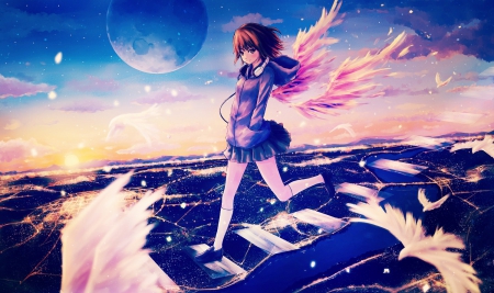 Fly away! - Anime Girls Wallpapers and Images - Desktop Nexus Groups