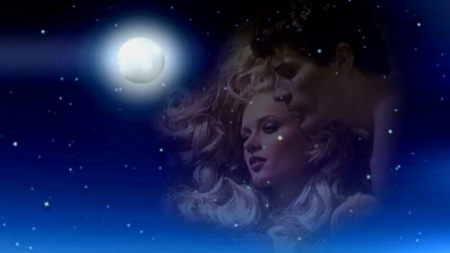 ~*~ Love Melody ~*~ - HD wallpaper, love fantasy, romantic couple, magic night, ful moon night