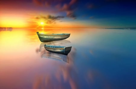 â™¥ - photography, sky, nature, boats