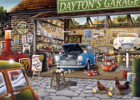 Dayton's Garage - fuel, garage, cars, station, service, repair shop