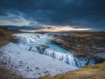 mountain waterfall