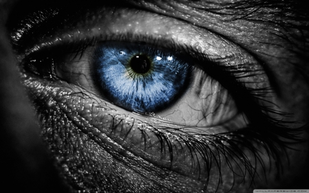 Blue Eye - abstract, eye, photography, blue eye