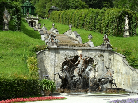 Neptune Fountain at Linderhof Palace, Germany