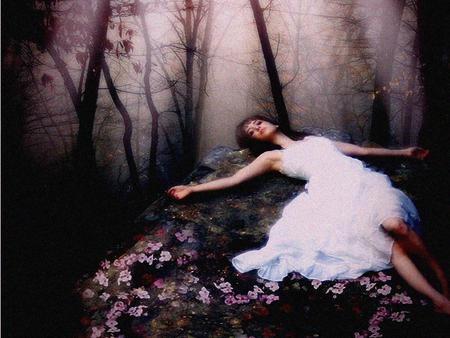 In the forest of dreams - dreams, girl, people, forest