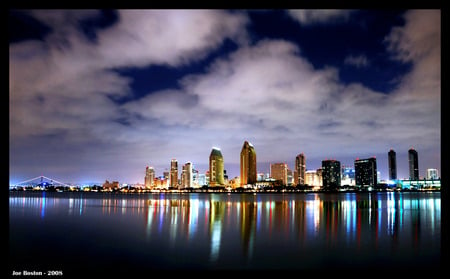 San Diego at night - san, diego