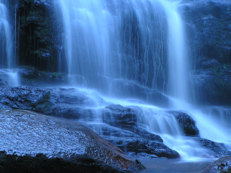 Waterfall in Tasmania Australia - nature, waterfall, blue, australia