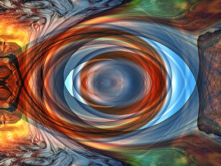 Vortex in colour - abstract, complex, colourful