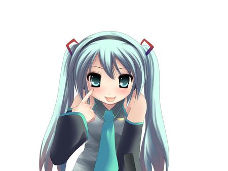 miku hatsune - anime, miku vocaloid