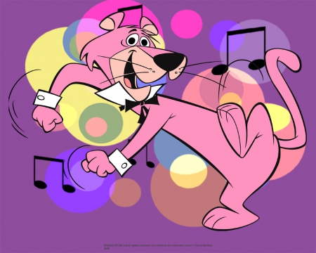 snagglepuss - snagglepuss, lion, pink, cat