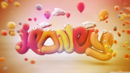 worms - cloud, worms, honey, balloon