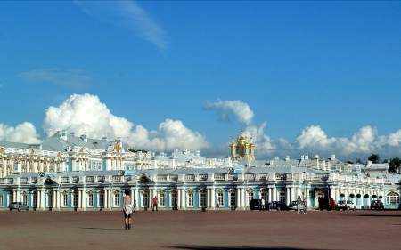 Catherine's Palace, St. Peterburg, Russia - sky, architecture, russia, palace