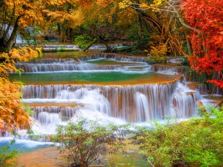 Kanchanaburi Waterfall, Thailand