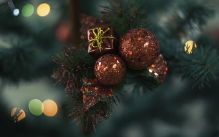 Merry Christmas! - ball, red, decoration, globe, craciun, glitter, christmas, green