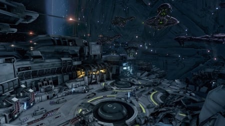 Forward Unto Dawn - futuristic, space stations, outer space, spaceships, ships, docks, space