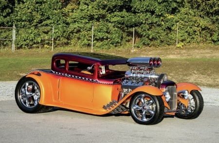 1930-Ford-Coupe - classic, blown, 1930, hotrod