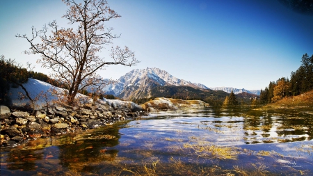 mountain river - nature, fun, mountain, cool, river