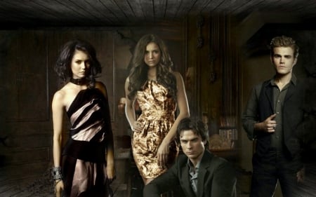 THE VAMPIRE DIARIES - katherine, vampires, damon, stefan, elena