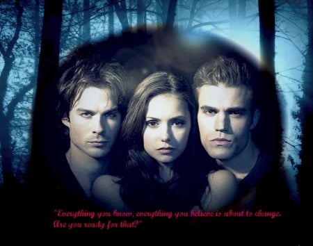 VAMPIRE DIARIES - damon, stefan, elena, vampires