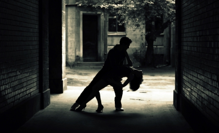 Dancers - dancers, photography, man, shadow, dark, music, woman, dancing, dance, couple