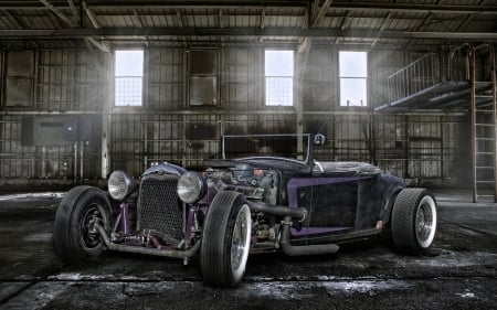 Rat Rod - Cars, Purple, 2 Colour, Rat Rod