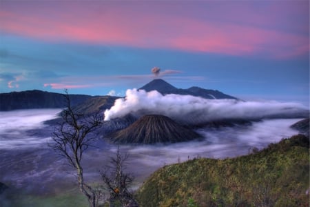 mountain - cool, clouds, fun, nature, mountain