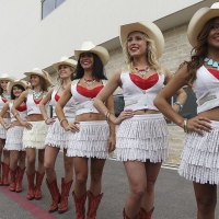 Cowgirls In A Line