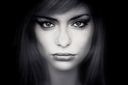 * - woman, beauty, model, eyes