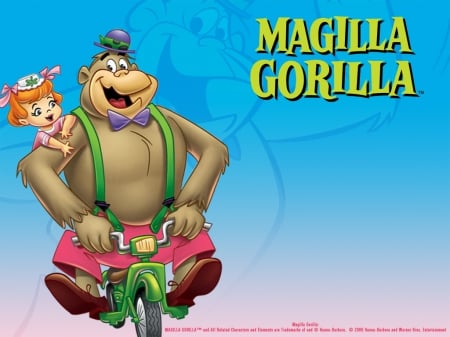 magilla gorilla - scooter, girl, gorilla, magilla