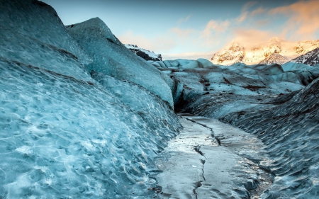 Ice on the mountains - winter, frosted, Nordic, frosty, landscape, scene, HD, Arctic, ice, frozen, nature, North, frost, wallpaper