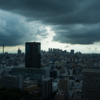 Storm in Tokyo, Japan