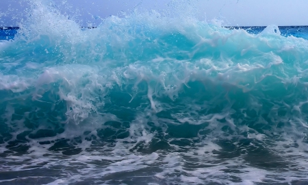 Ocean Waves - wave, water, ocean, nature, night