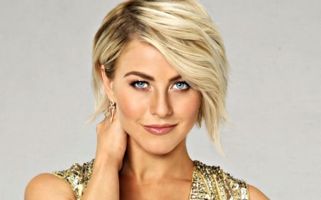 Julianne Hough - woman, blonde, femeie, beauty, face, Julianne Hough, actress, blue eyes