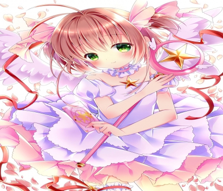 Sakura - card captor, sakura, girl, magic, anime, cute, manga