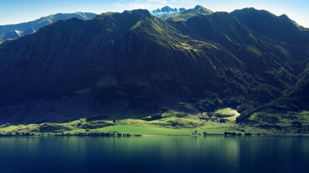 Mountain Landscape - lakes, nature, trees, landscape, mountain