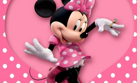 Minnie - beautiful, wallpaper, pink, minnie