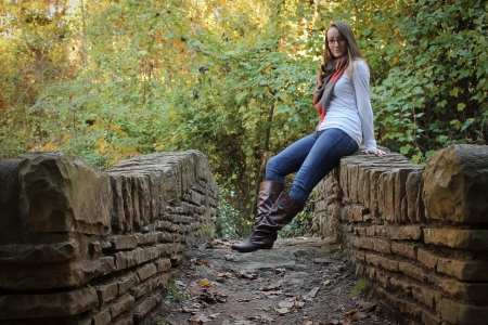 A Cowgirls Pathway - boots, cowgirl, sweater, jeans