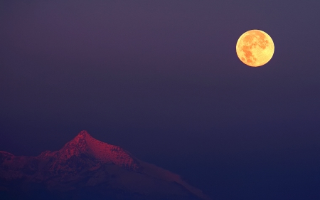 The Alps in the light of full moon - moon, alps, nature, full, landscapes, night, mountains, moonlight